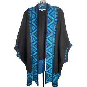 The Pioneer Woman Open-Front Ruana Cardigan Sweater Women's Size XXL/XXXL tribal